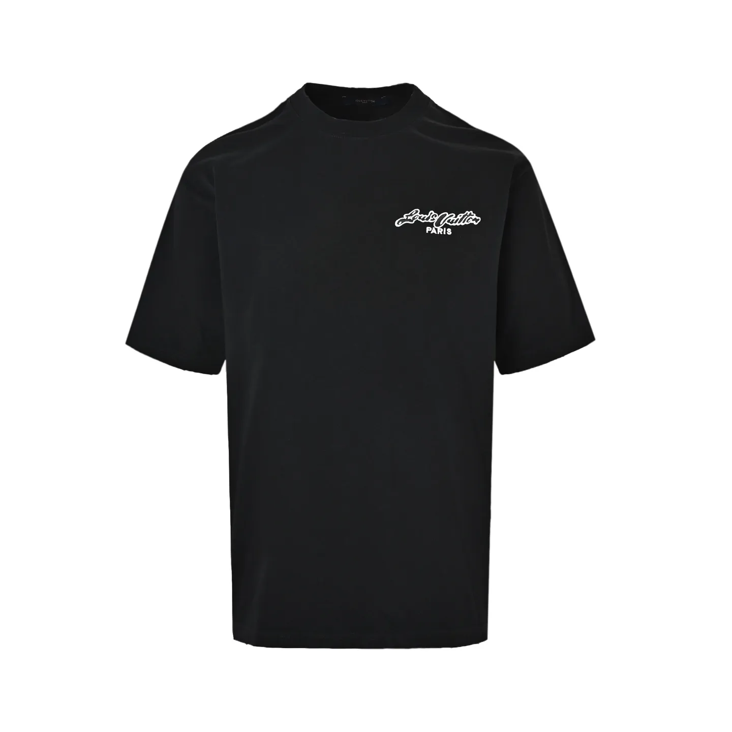 Louis Vuitton/Louis Vuitton heavy duty frayed embroidered patch embroidered short sleeves